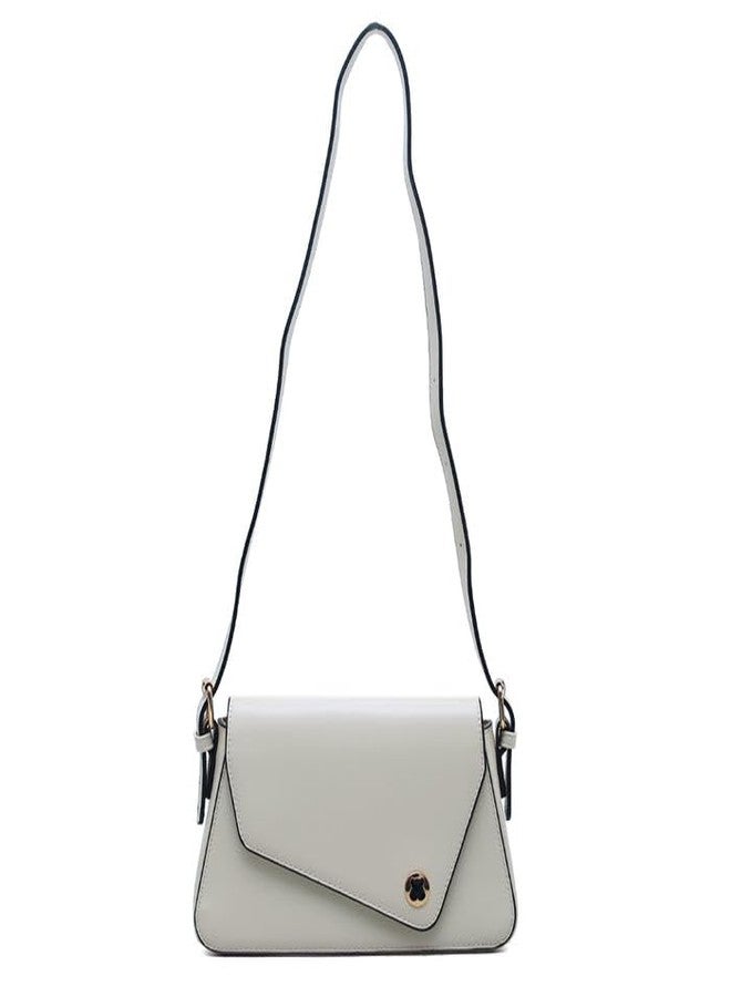 هاستر حقيبة كتف هامستر لندن روما جيغسو للبنات - حقيبة يد أنيقة من الجلد الصناعي بلون أبيض كريمي - Image 3